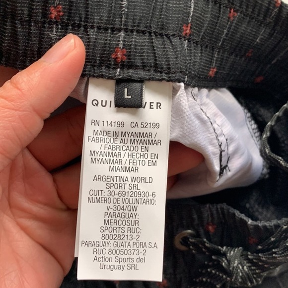 NWT QUICKSILVER Sleet Stripe Mens Board Shorts. L - Picture 7 of 7